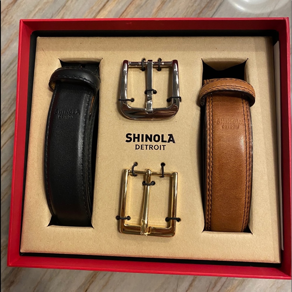 Shinola Detroit Belt set